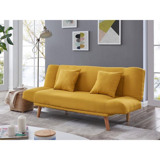 2-Sitzer Schlafsofa Zanders Hashtag Home Polsterfarbe: Blau on Productcaster.