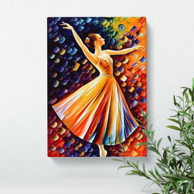 Ballerina Dancer No.3 - Wrapped Canvas Print Fairmont Park Size: 76cm H x 50cm W x 3cm D on Productcaster.