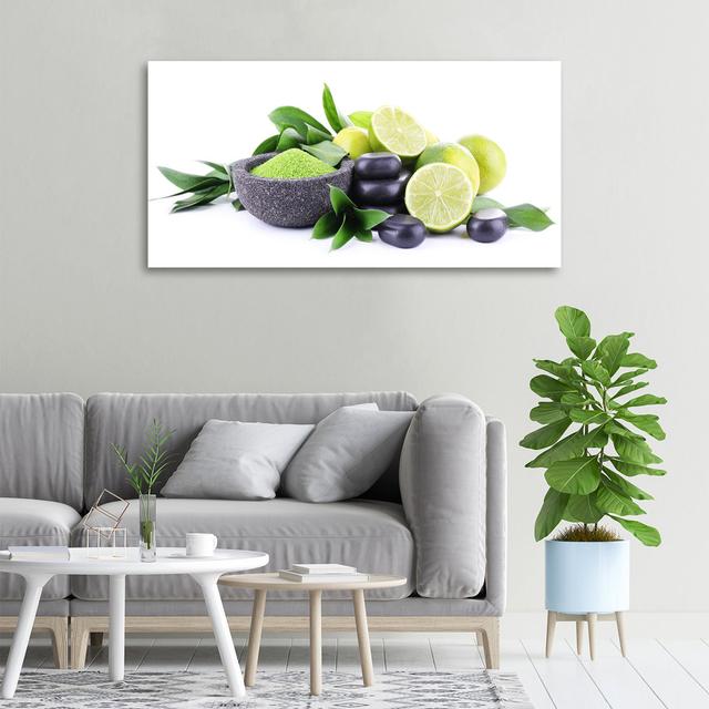 Limetten und Steine - Kunstdrucke auf Leinwand - Wrapped Canvas ModernMoments on Productcaster.