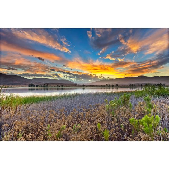 Otay Lakes Sunrise - Wrapped Canvas Print Union Rustic Size: 30cm H x 46cm W x 3.8cm D on Productcaster.