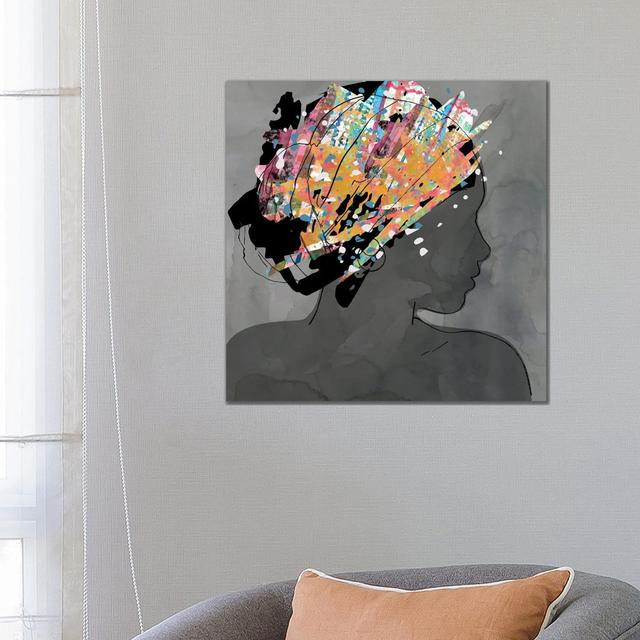 Graffiti Portrait I by Carol Robinson - Gallery-Wrapped Canvas Giclée on Canvas Bloomsbury Market Format: No Frame, Size: 66.04cm H x 66.04cm W x 3.81 on Productcaster.