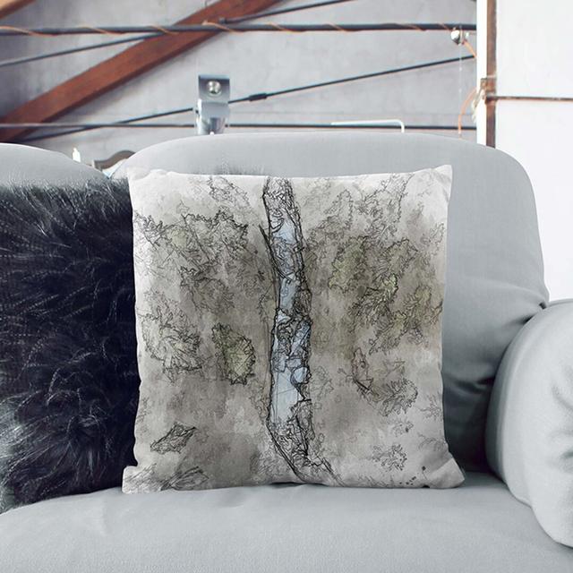 Abstract Square Throw Cushion East Urban Home Size: 40cm H x 40cm W x 15cm D on Productcaster.