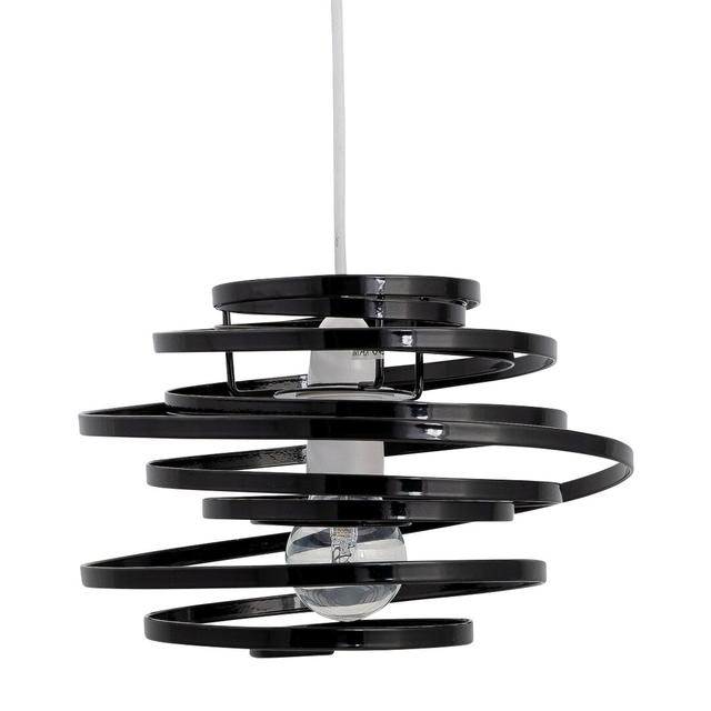 25cm H x 23cm W Metal Novelty Pendant Shade ( Uno ) 17 Stories Colour: Black on Productcaster.