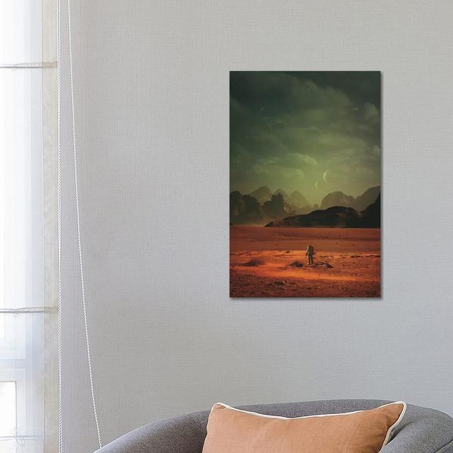 In Order To Understand The World by Rob Hakemo - Print on Canvas Latitude Run Size: 66.04cm H x 45.72cm W x 3.81cm D, Format: Wrapped Canvas on Productcaster.