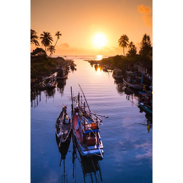 Boat on the Beach - Wrapped Canvas Photograph Breakwater Bay Size: 46cm H x 30cm W x 3.8cm D on Productcaster.