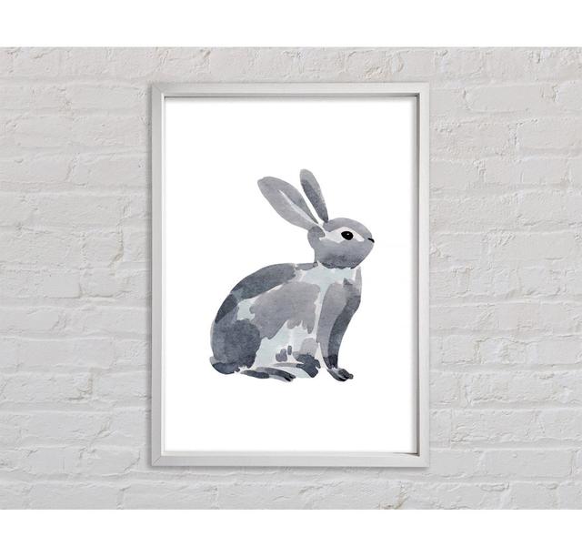 Grey Rabbit - Single Picture Frame Art Prints on Canvas August Grove Size: 84.1cm H x 59.7cm W x 3.3cm D on Productcaster.