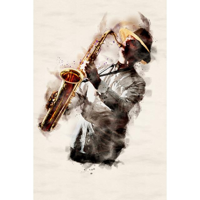 Boonsboro Saxophone Player In Concert by Marc_Osborne - Wrapped Canvas Print Alpen Home Size: 46cm H x 30cm W x 3.8cm D on Productcaster.