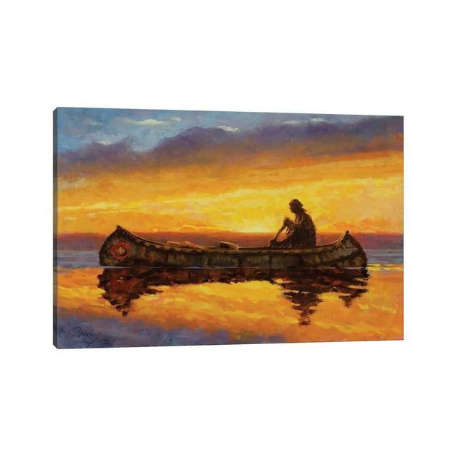 On Quiet Water by - Wrapped Canvas Graphic Art Breakwater Bay Size: 30.48cm H x 45.72cm W x 1.91cm D on Productcaster.