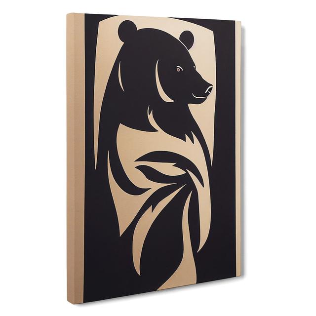 Bear Profile Abstract Alpen Home Size: 76cm H x 50cm W x 3cm D on Productcaster.