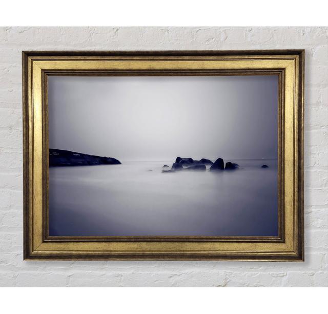 Lilac Foggy Rocks - Print Bright Star Size: 100cm H x 141.4cm W x 8cm D on Productcaster.