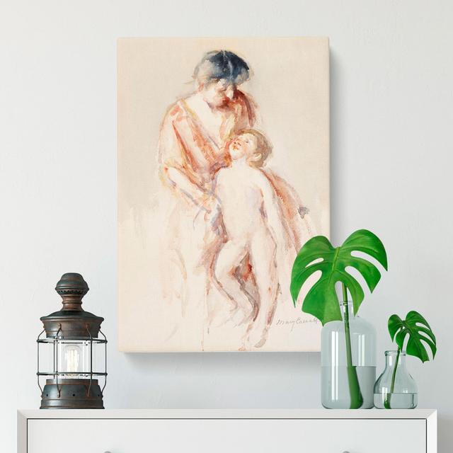 Mother and Child Vol.8 by Mary Cassatt - Wrapped Canvas Painting East Urban Home Size: 50cm H x 35cm W x 3cm D on Productcaster.