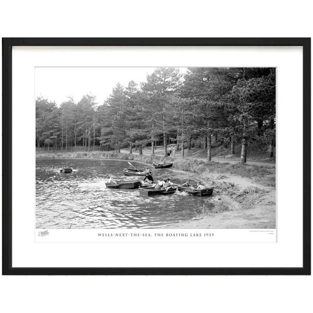 'Wells-next-the-Sea, the Boating Lake 1939' by Francis Frith - Picture Frame Photograph Print on Paper The Francis Frith Collection Size: 45cm H x 60c on Productcaster.