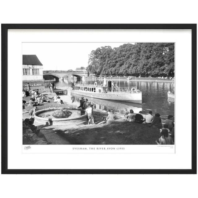 Evesham, The River Avon C1955 by Francis Frith - Single Picture Frame Print The Francis Frith Collection Size: 60cm H x 80cm W x 2.3cm D on Productcaster.