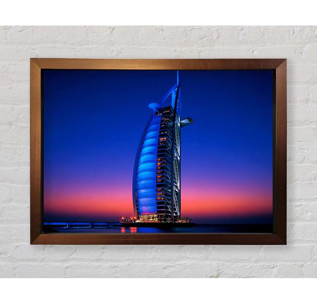 Burj Al Arab Dubai Uae - Single Picture Frame Art Prints Ebern Designs Size: 59.7cm H x 84.1cm W x 3.4cm D on Productcaster.