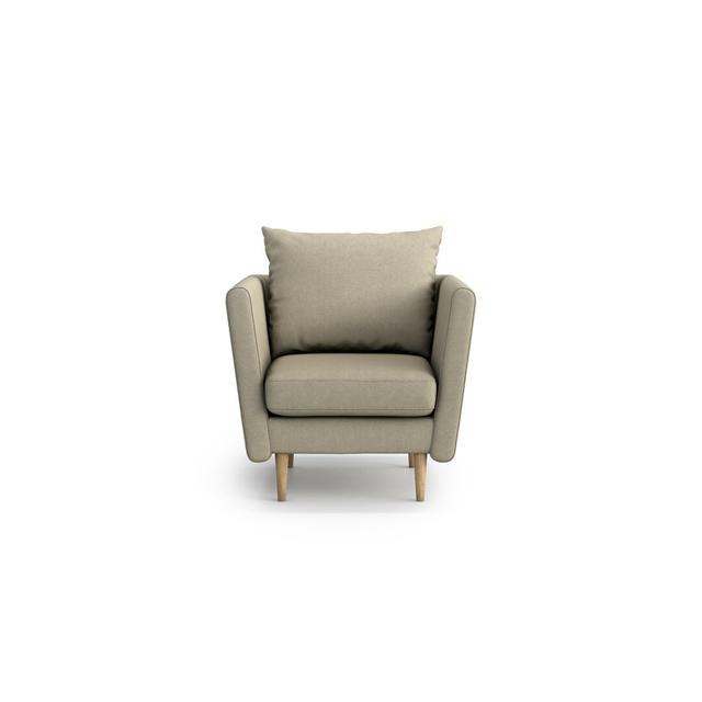 Agosto Armchair Brayden Studio Upholstery Colour: Beige on Productcaster.