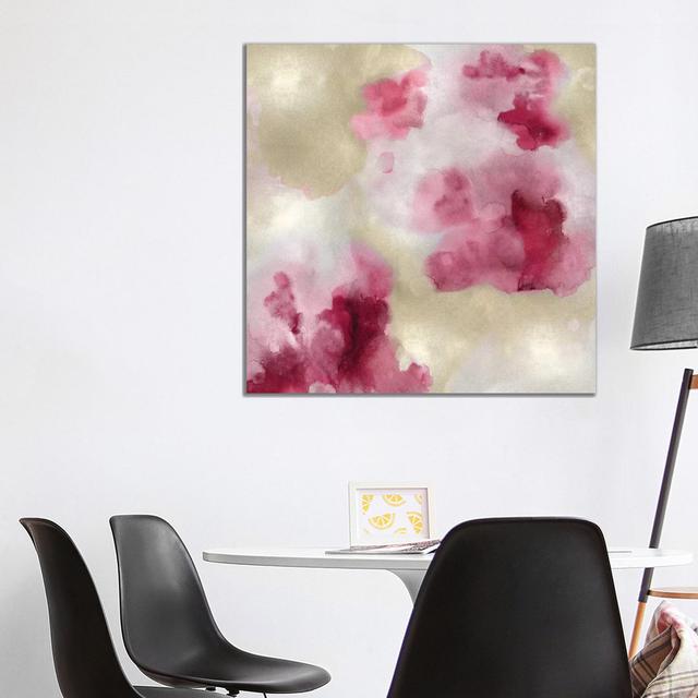 Whisper in Blush II by Lauren Mitchell - Wrapped Canvas Painting Metro Lane Size: 93.98cm H x 93.98cm W x 1.91cm D on Productcaster.