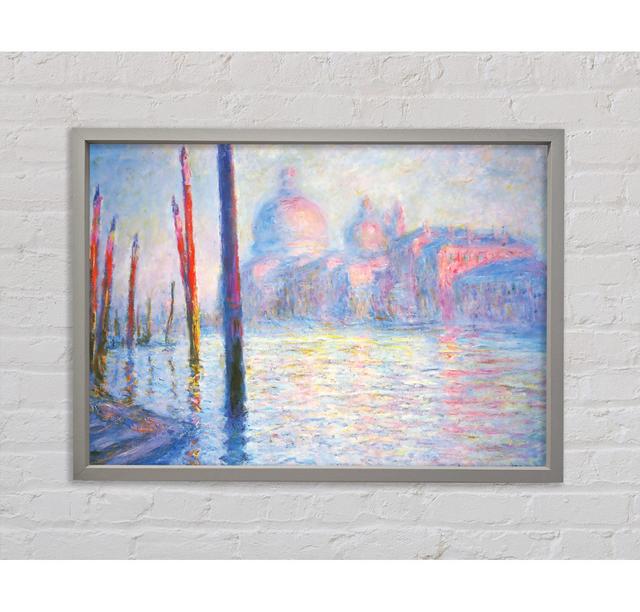 Monet Canal Grand - Single Picture Frame Art Prints on Canvas Marlow Home Co. Size: 84.1cm H x 118.9cm W x 3.3cm D on Productcaster.