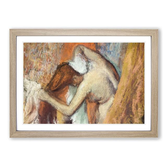 Nude Woman Vol.4 by Edgar Degas - Picture Frame Painting East Urban Home Size: 48cm H x 65cm W x 2cm D, Frame Option: Oak Framed on Productcaster.