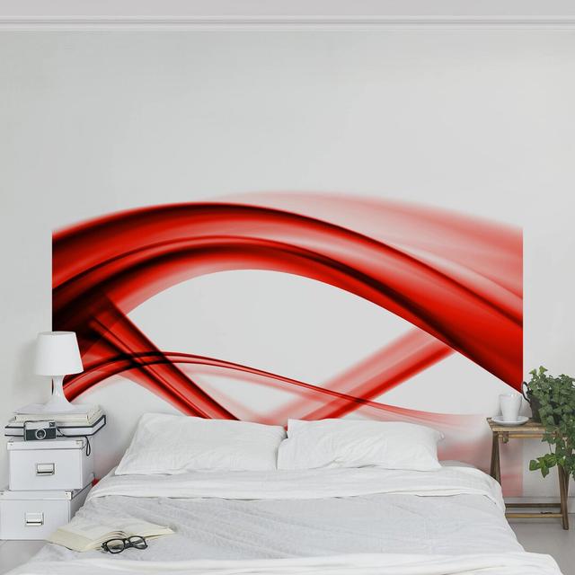 Red Element 2.88m x 2.88m Textured Matt Peel & Stick Wall Mural East Urban Home on Productcaster.