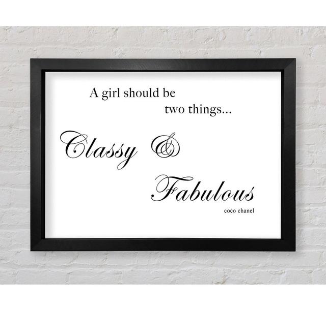 Classy N Fabulous Framed Print Happy Larry Size: 42cm H x 59.7cm W x 3.4cm D, Colour: White on Productcaster.