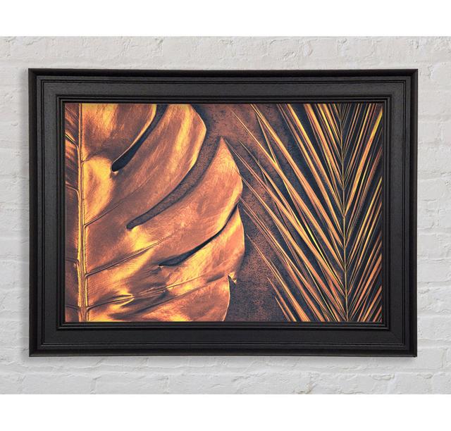 The Gold Leaf - Single Picture Frame Art Prints 17 Stories Size: 21cm H x 42cm W x 8cm D on Productcaster.