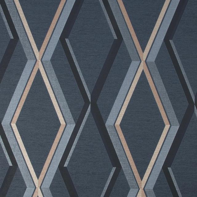 Superfresco Easy Charcoal Prestiage Geometric Wallpaper Superfresco Easy Colour: Navy Blue on Productcaster.