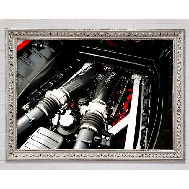 Ferrari F340 Engine - Print Bright Star Size: 100cm H x 141.4cm W on Productcaster.