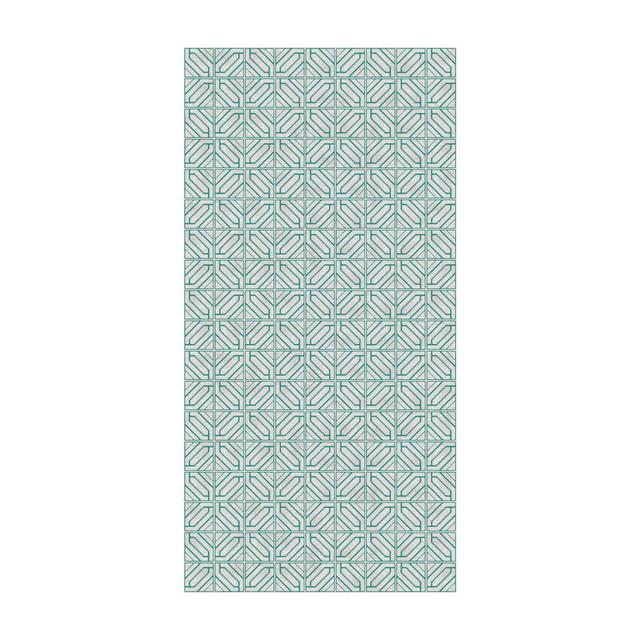 Gutzler Geometric Green Indoor / Outdoor Area Rug East Urban Home Rug Size: Rectangle 60 x 120cm on Productcaster.