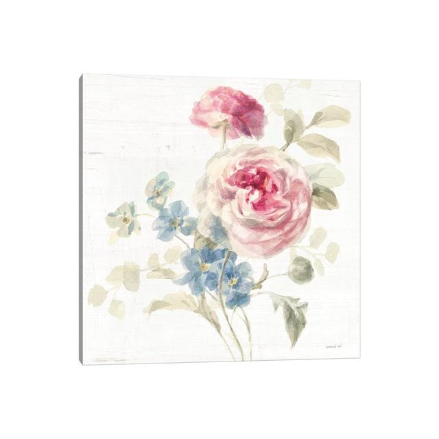 Cottage Garden II Crop by Danhui Nai - Wrapped Canvas Gallery-Wrapped Canvas Giclée ClassicLiving Size: 45.72cm H x 45.72cm W x 3.81cm D on Productcaster.