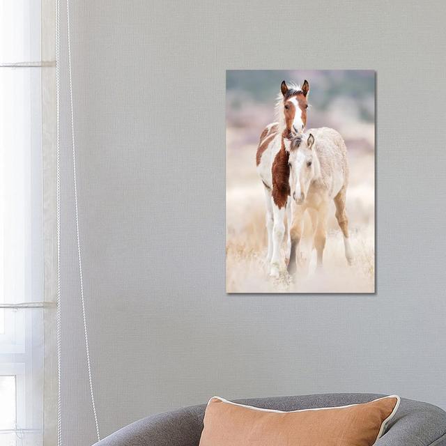 Collection Of Horses X by PHBurchett - Wrapped Canvas Painting Natur Pur Size: 66.04cm H x 45.72cm W x 3.81cm D on Productcaster.