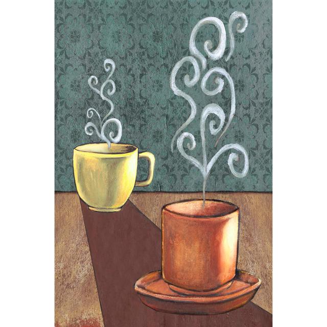 Good Morning Mugs II by Grace Popp - Wrapped Canvas Painting Rosalind Wheeler Size: 76cm H x 51cm W x 3.8cm D on Productcaster.