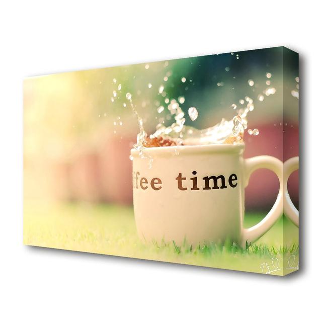 Coffee Time Kitchen - Wrapped Canvas Photograph Print East Urban Home Size: 101.6 cm H x 142.2 cm W on Productcaster.