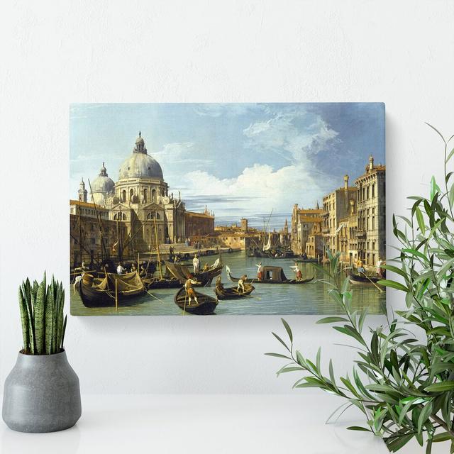 Entrance to the Grand Canal Vol.2 by Giovanni Canaletto - Wrapped Canvas Painting East Urban Home Size: 50cm H x 76cm W x 3cm D on Productcaster.