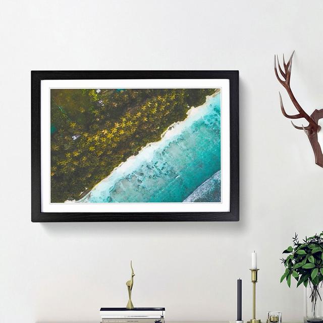 The Beautiful Maldives - Picture Frame Graphic Art Print East Urban Home Frame Option: Black Framed, Size: 48cm H x 65cm W x 2cm D on Productcaster.