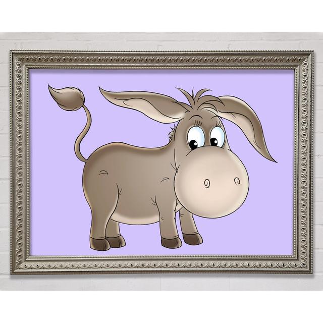 Donkey Short Legs Lilac - Single Picture Frame Art Prints Harriet Bee Size: 84.1cm H x 118.9cm W on Productcaster.