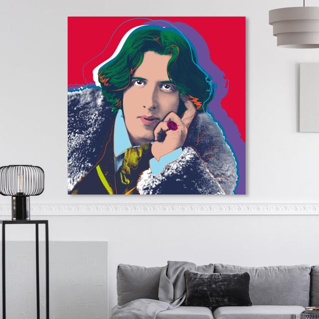 Oscar Wilde by Oliver Gal - Wrapped Canvas Print East Urban Home Size: 101.6cm H x 101.6cm W on Productcaster.