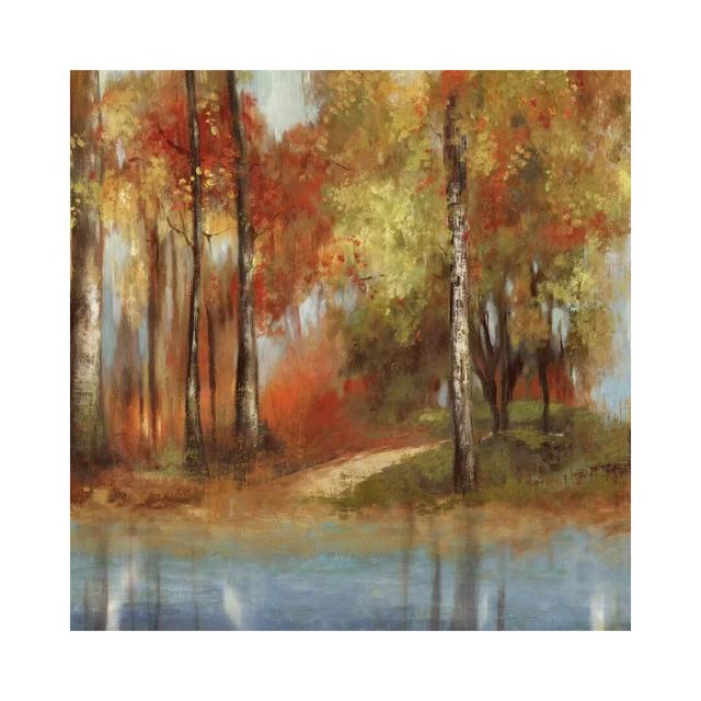 Indian Summer by Allison Pearce - Painting Print on Canvas Alpen Home Format: Wrapped Canvas, Size: 93.98cm H x 93.98cm W x 1.91cm D on Productcaster.