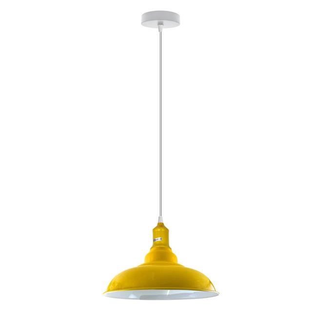 Emraan 1 - Light Single Bowl Pendant with No Secondary Or Accent Material Accents Borough Wharf Shade Colour: Yellow, Bulb Included: No on Productcaster.