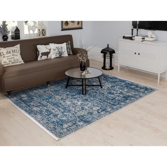 Tadi Blue Rug OCI-Carpets Rug Size: Rectangular 160 x 230cm on Productcaster.