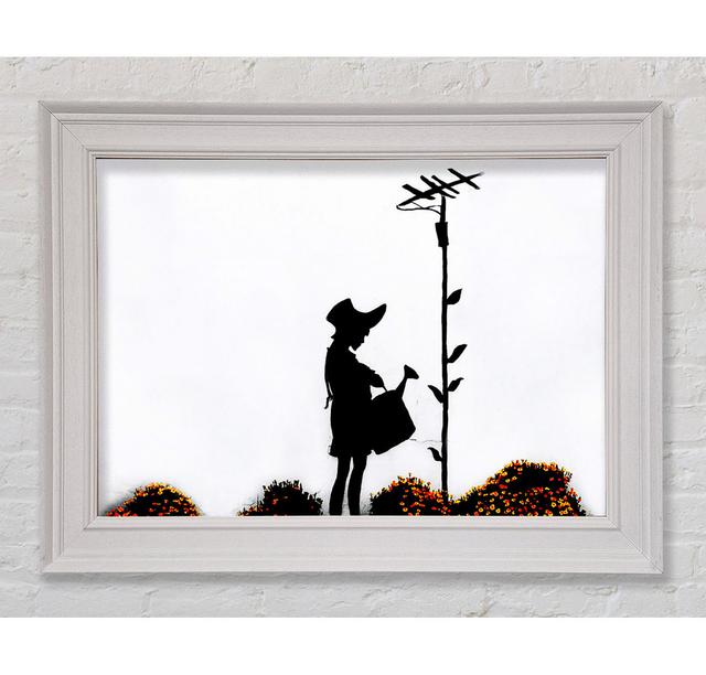 Watering Can Girl - Print Rosalind Wheeler Size: 29.7cm H x 42cm W x 8cm D on Productcaster.