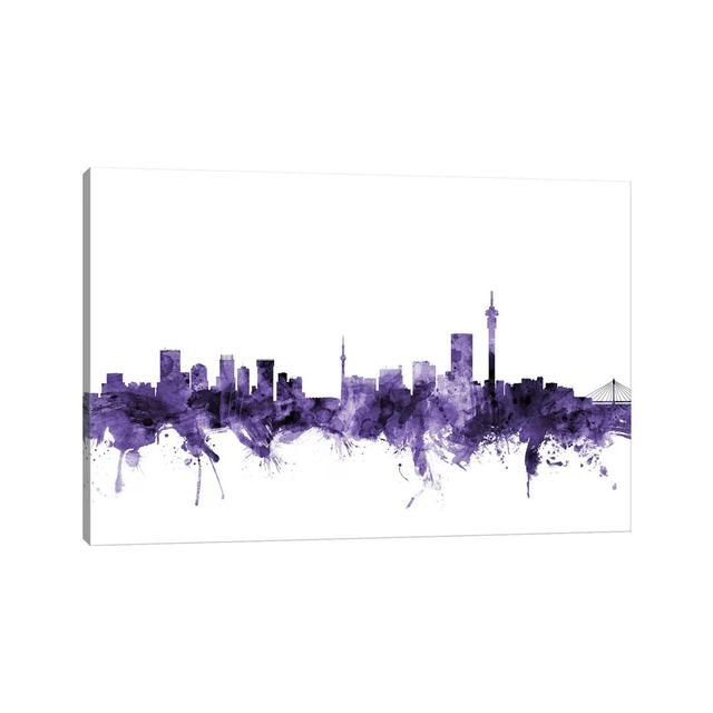 Johannesburg, South Africa Skyline by Michael Tompsett - Wrapped Canvas Gallery-Wrapped Canvas Giclée Latitude Run Size: 101.6cm H x 152.4cm W x 3.81c on Productcaster.