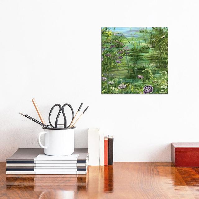 Pond by Larisa Lavrova - Wrapped Canvas Painting ClassicLiving Size: 30.48cm H x 30.48cm W x 1.905cm D on Productcaster.