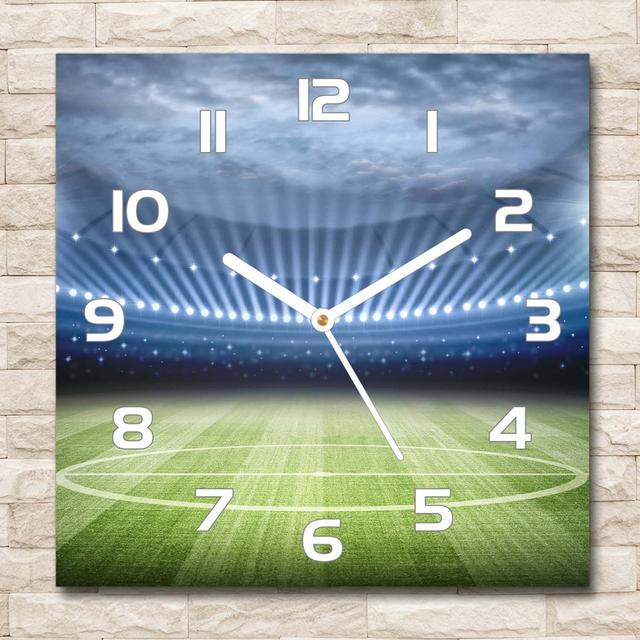 Harley-Ray Silent Wall Clock East Urban Home Colour: White/Green/Blue on Productcaster.