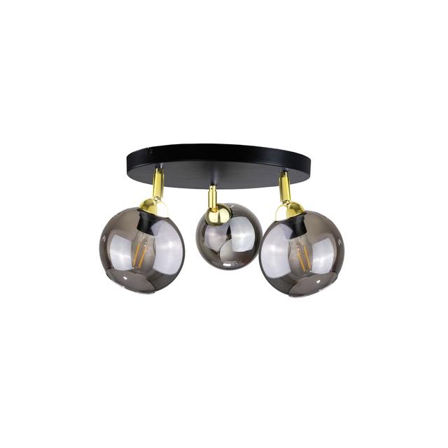 Solen Glass Ceiling Spotlight Corrigan Studio Fixture Finish: Black/Gold on Productcaster.