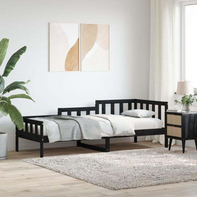 Koah Solid Wood Daybed Alpen Home Colour: Black, Size: Single (3') on Productcaster.