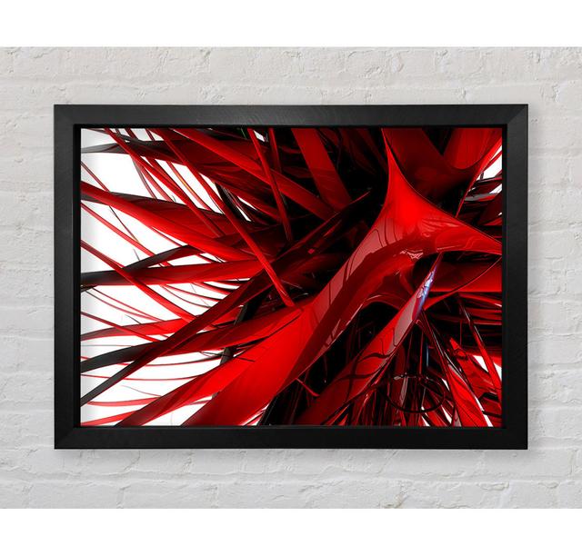 Red Maze - Single Picture Frame Art Prints Metro Lane Size: 59.7cm H x 84.1cm W on Productcaster.