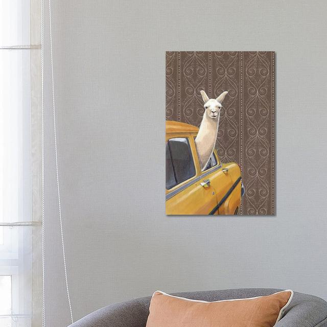 Taxin Llama by Jason Ratliff - Wrapped Canvas Gallery-Wrapped Canvas Giclée ClassicLiving Size: 66.04cm H x 45.72cm W x 3.81cm D on Productcaster.