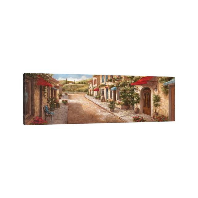 Italian Village II by Nan - Panoramic Painting on Canvas Marlow Home Co. Size: 30.48cm H x 91.44cm W x 1.91cm D, Format: Wrapped Canvas on Productcaster.