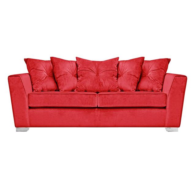 Quade 3 Seater Sofa Fairmont Park Upholstery Colour: Fuchsia on Productcaster.