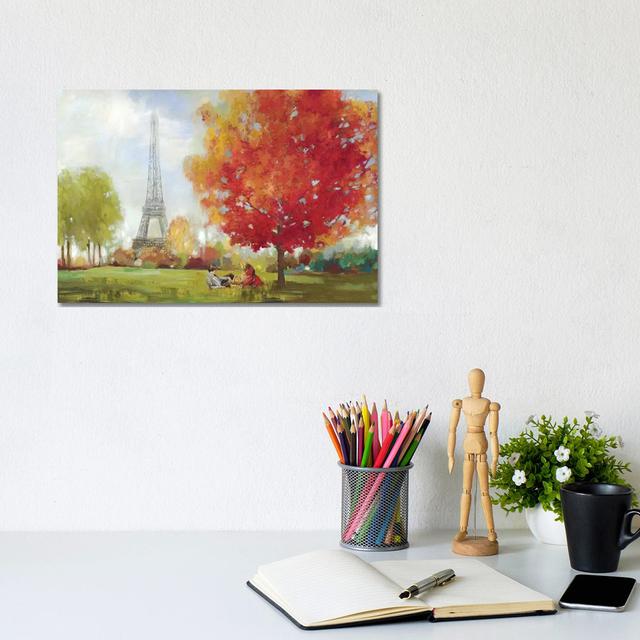 Paris Field by Allison Pearce - Wrapped Canvas Painting ClassicLiving Size: 20.32cm H x 30.48cm W x 1.91cm D on Productcaster.